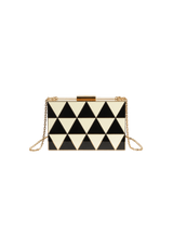 GEOMETRIC BOX CLUTCH