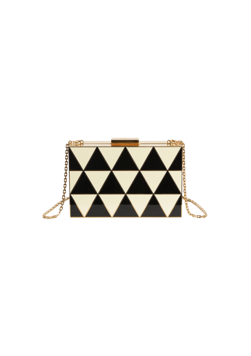 GEOMETRIC BOX CLUTCH