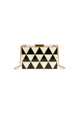 GEOMETRIC BOX CLUTCH