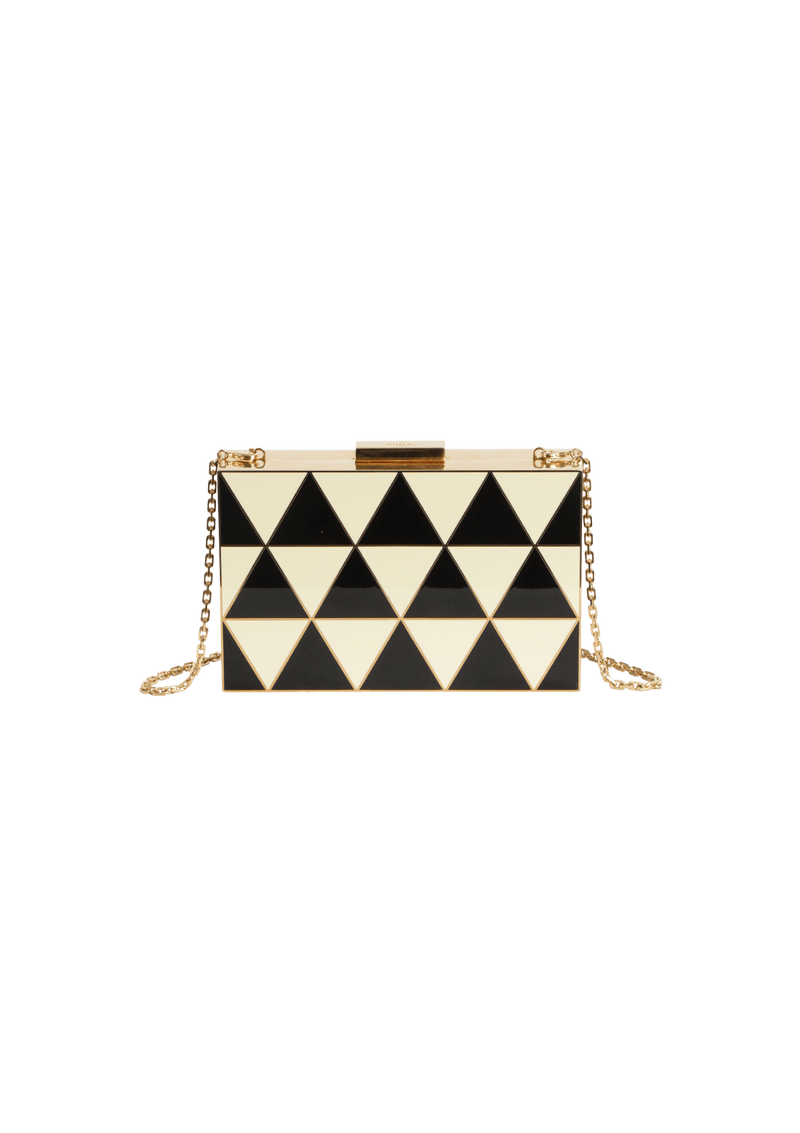 GEOMETRIC BOX CLUTCH