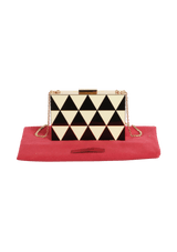 GEOMETRIC BOX CLUTCH