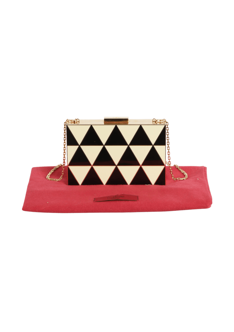 GEOMETRIC BOX CLUTCH