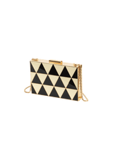 GEOMETRIC BOX CLUTCH