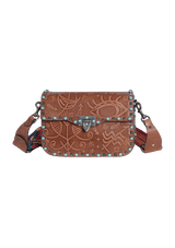 GUITAR ROLLING ROCKSTUD SANTERIA FLAP BAG