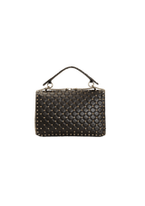 LARGE ROCKSTUD SPIKE FLAP BAG