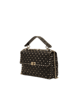 LARGE ROCKSTUD SPIKE FLAP BAG