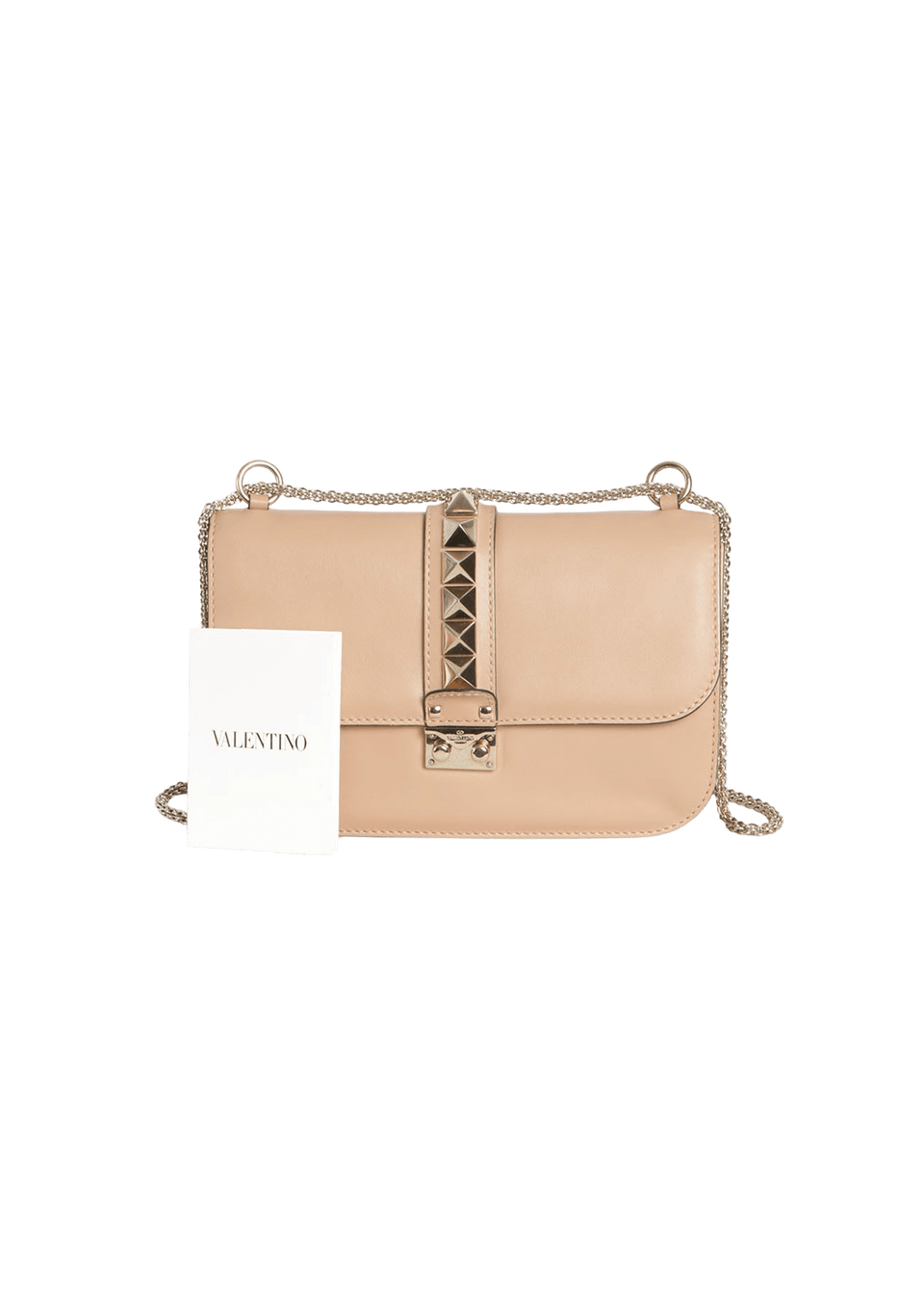 BOLSA VALENTINO MEDIUM GLAM LOCK BEGE ORIGINAL – Gringa