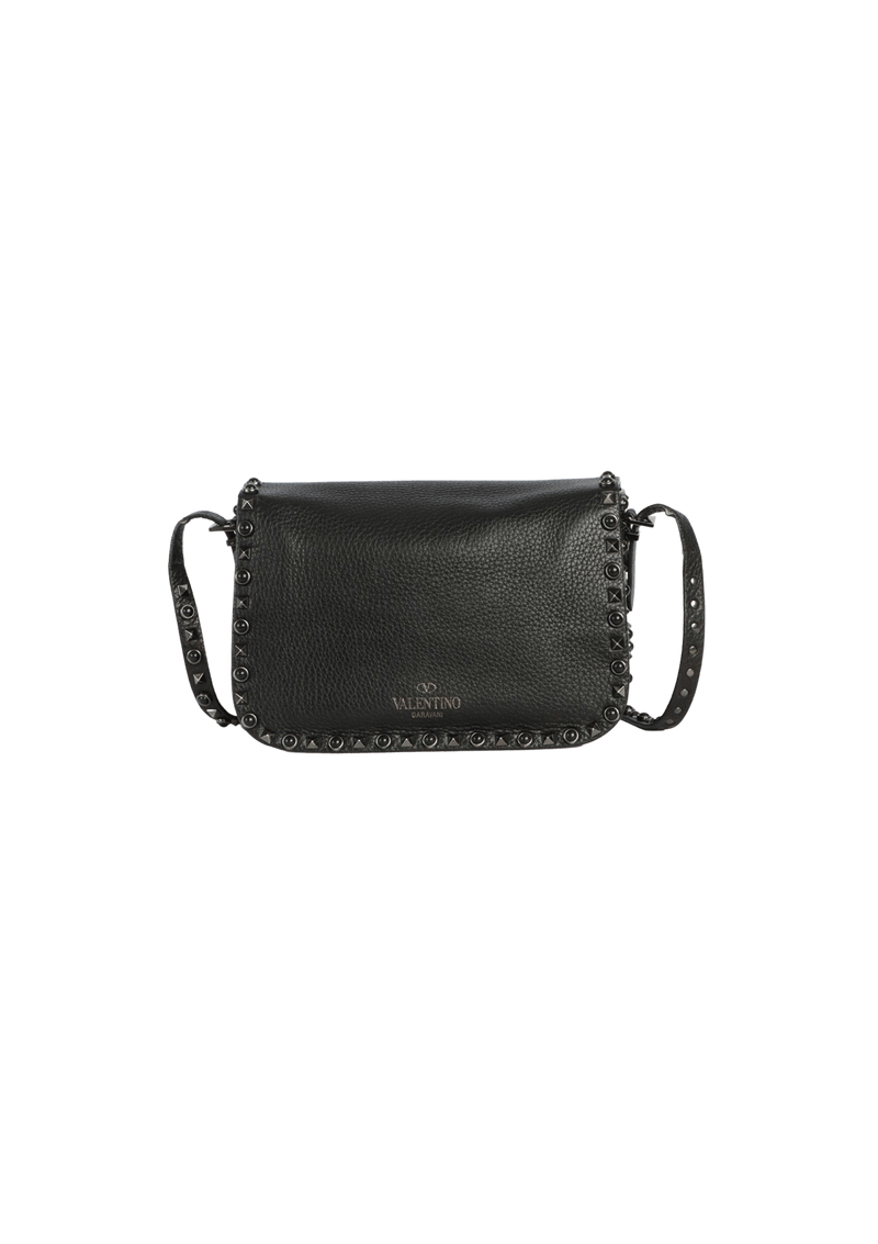 MEDIUM ROLLING ROCKSTUD FLAP BAG