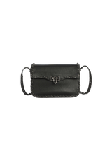 MEDIUM ROLLING ROCKSTUD FLAP BAG