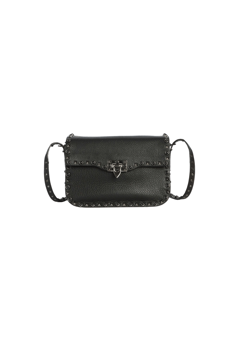 MEDIUM ROLLING ROCKSTUD FLAP BAG