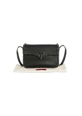 MEDIUM ROLLING ROCKSTUD FLAP BAG