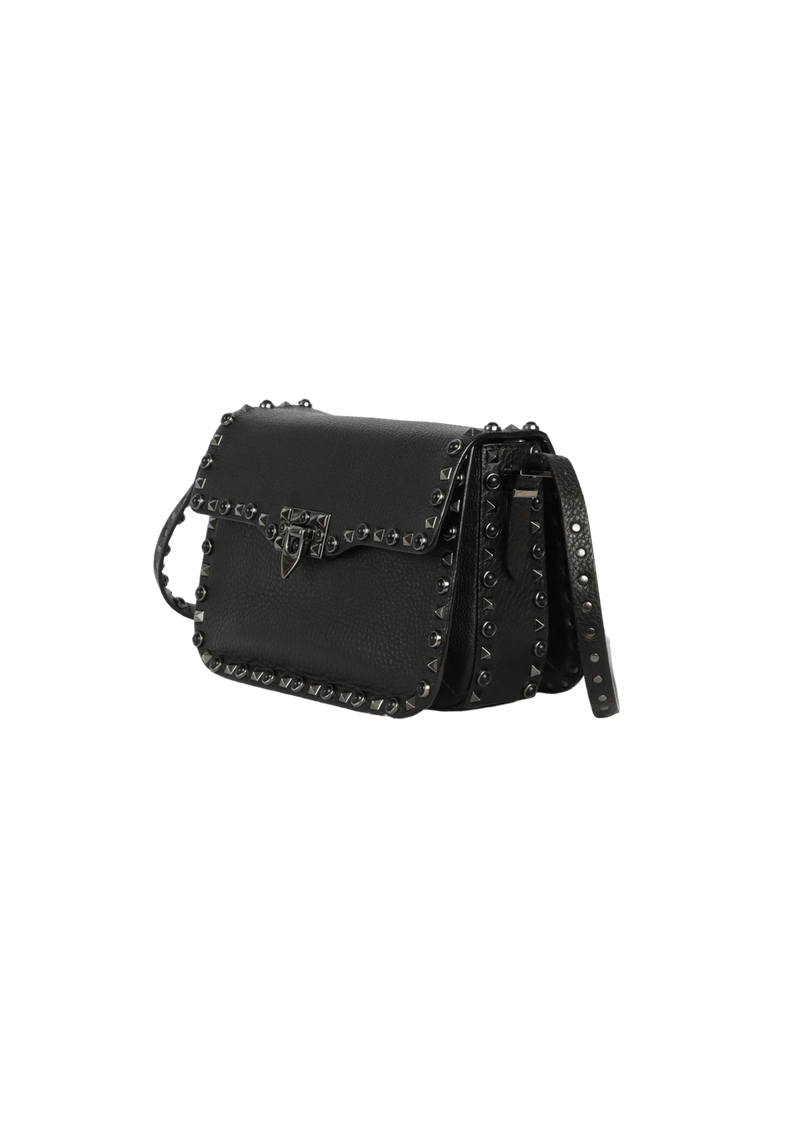 MEDIUM ROLLING ROCKSTUD FLAP BAG