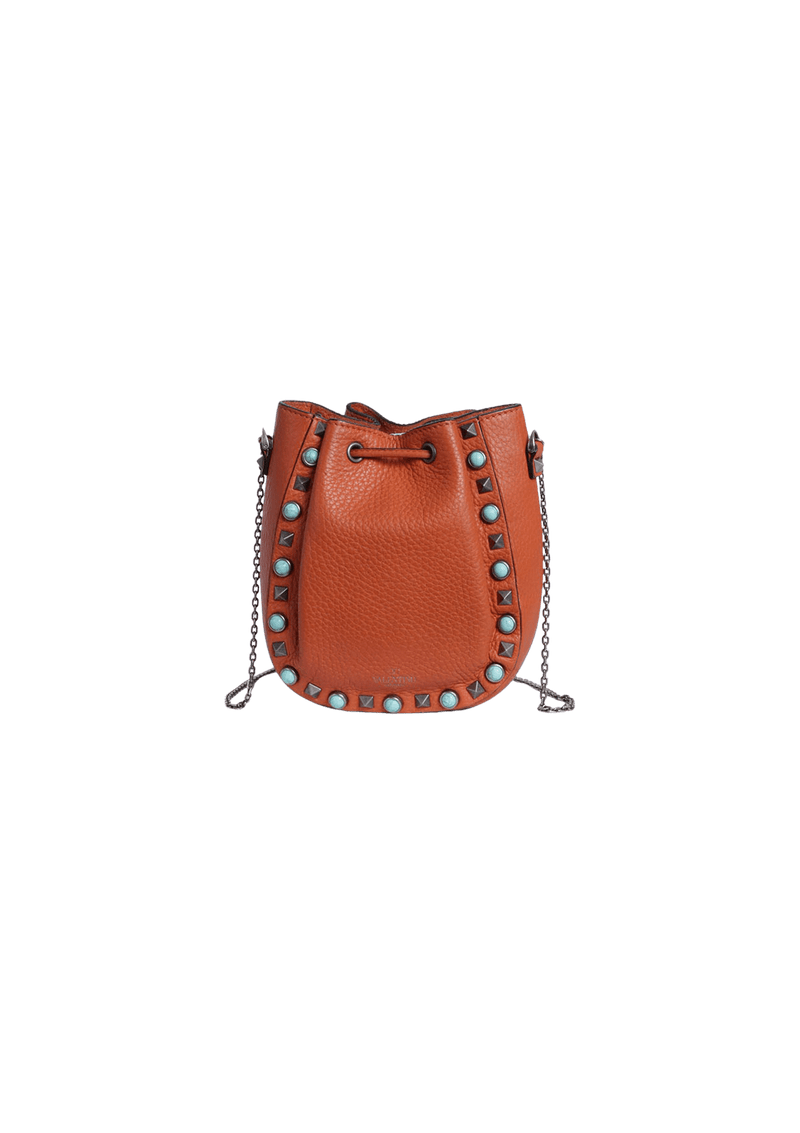 MINI ROCKSTUD ROLLING BUCKET BAG