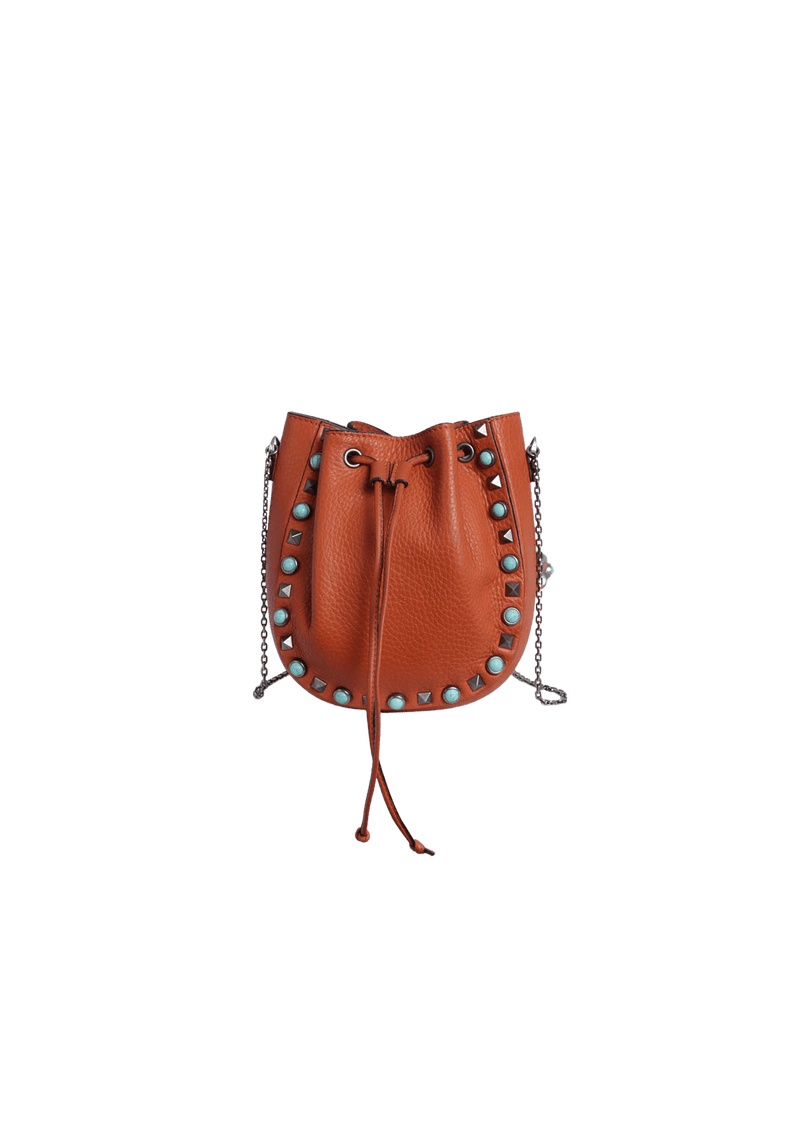 MINI ROCKSTUD ROLLING BUCKET BAG