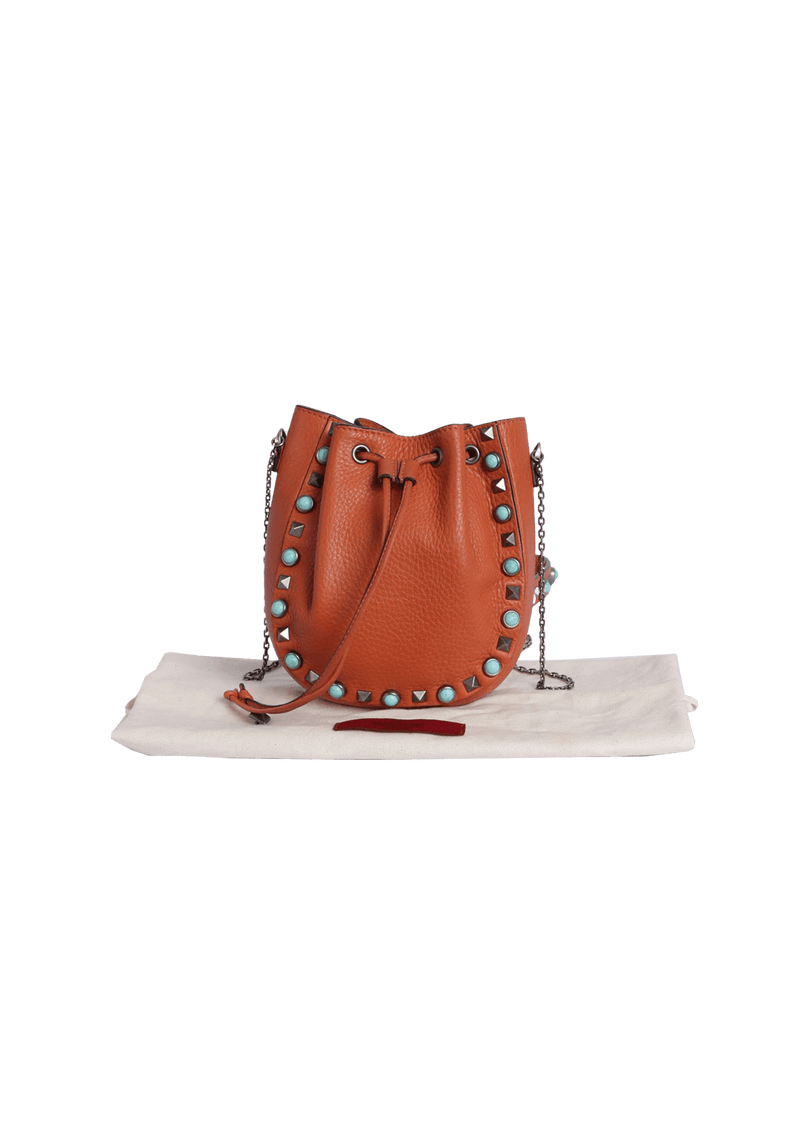 MINI ROCKSTUD ROLLING BUCKET BAG