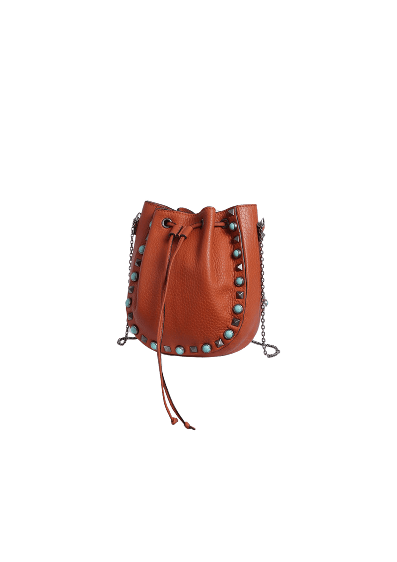 MINI ROCKSTUD ROLLING BUCKET BAG