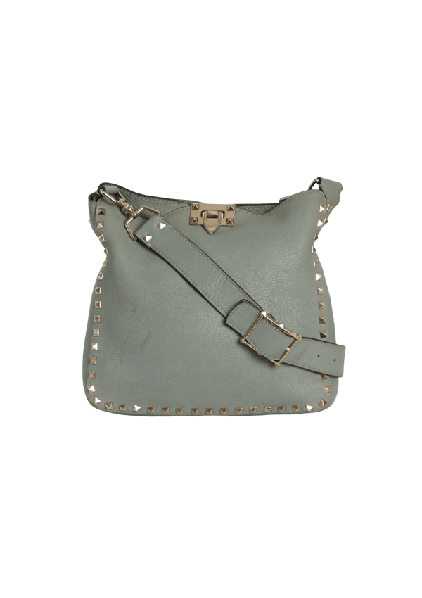 ROCKSTUD FLAT MESSENGER BAG