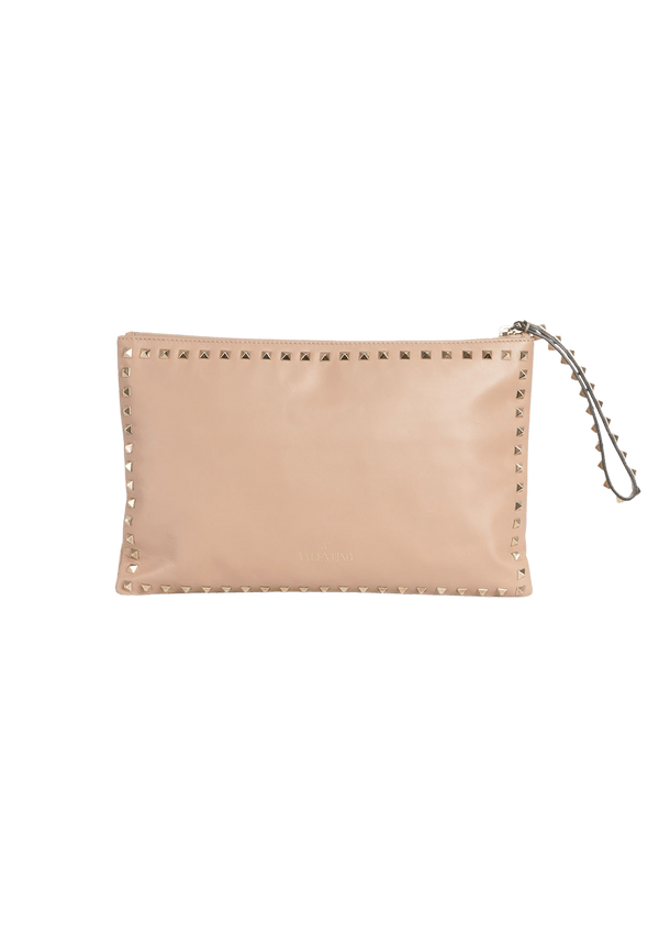 ROCKSTUD LEATHER POUCH