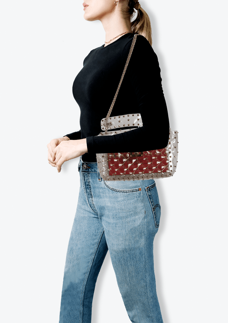 ROCKSTUD SPIKE PVC BAG