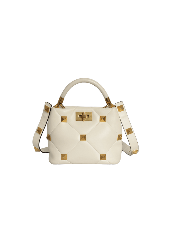 ROMAN STUD TOP HANDLE BAG