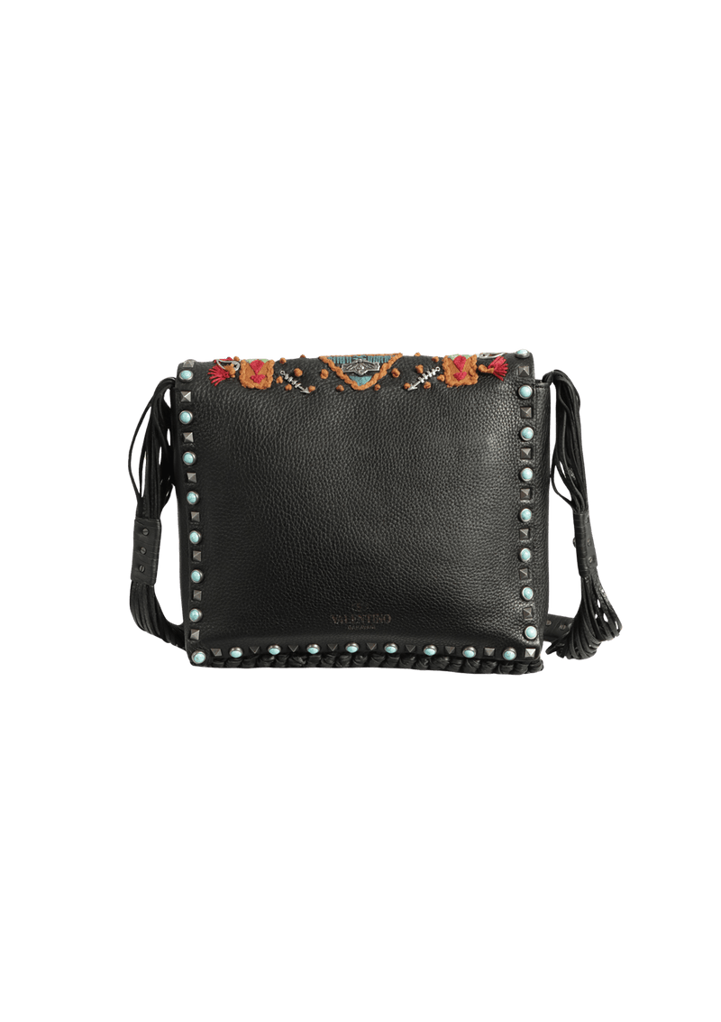 SANTERIA FRINGE CROSSBODY BAG