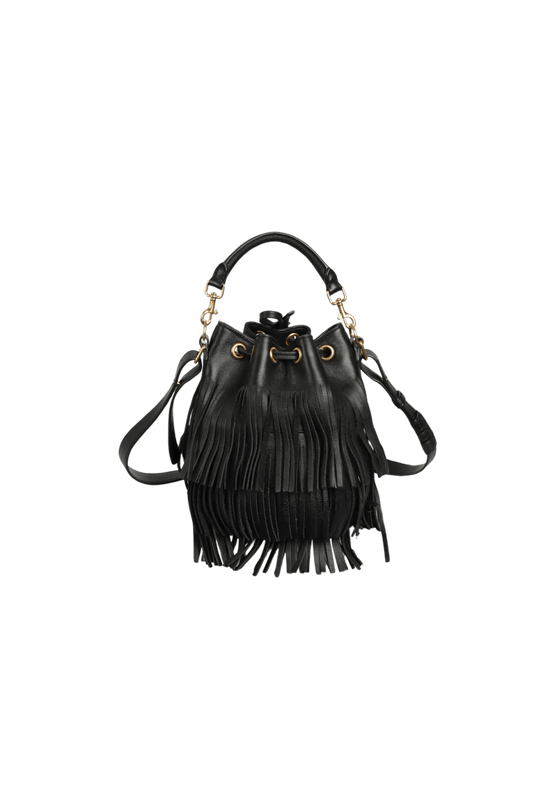 EMMANUELLE FRINGE BUCKET BAG