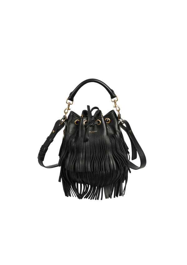 EMMANUELLE FRINGE BUCKET BAG