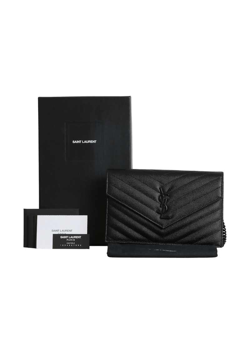 MONOGRAM CAVIAR CHAIN WALLET