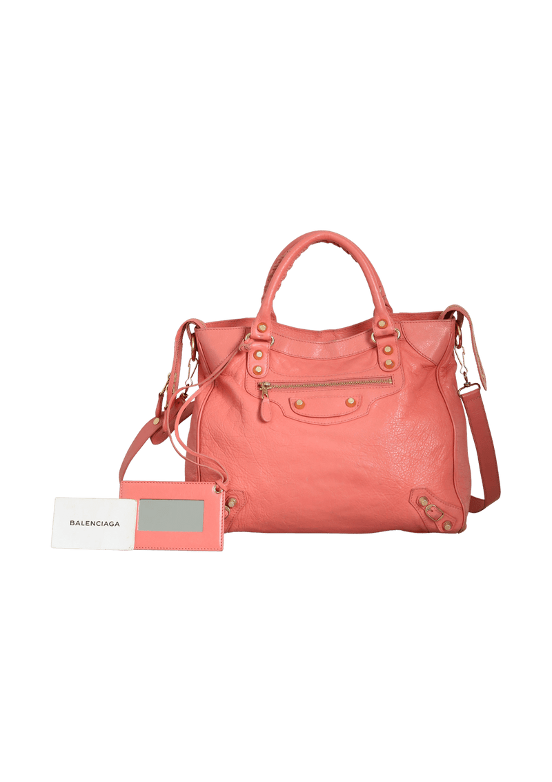 BOLSAS BALENCIAGA LAMBSKIN GIANT 12 VELO ROSA ORIGINAL Gringa