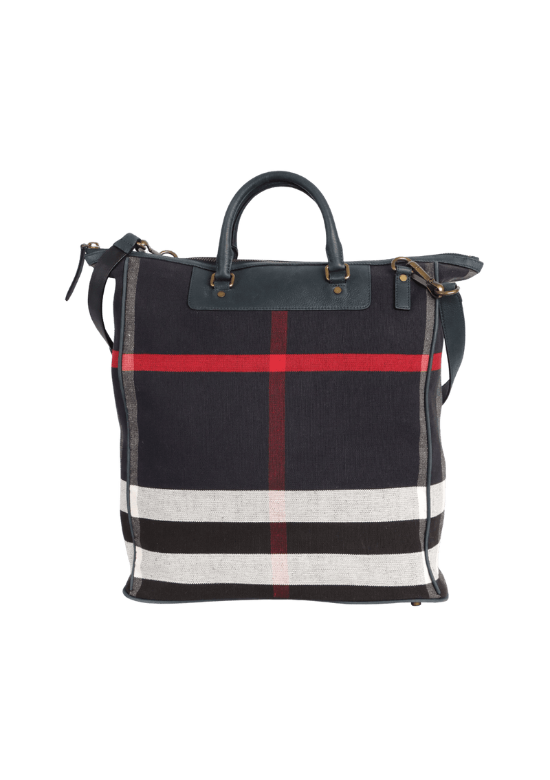 CHECK CANVAS TOTE