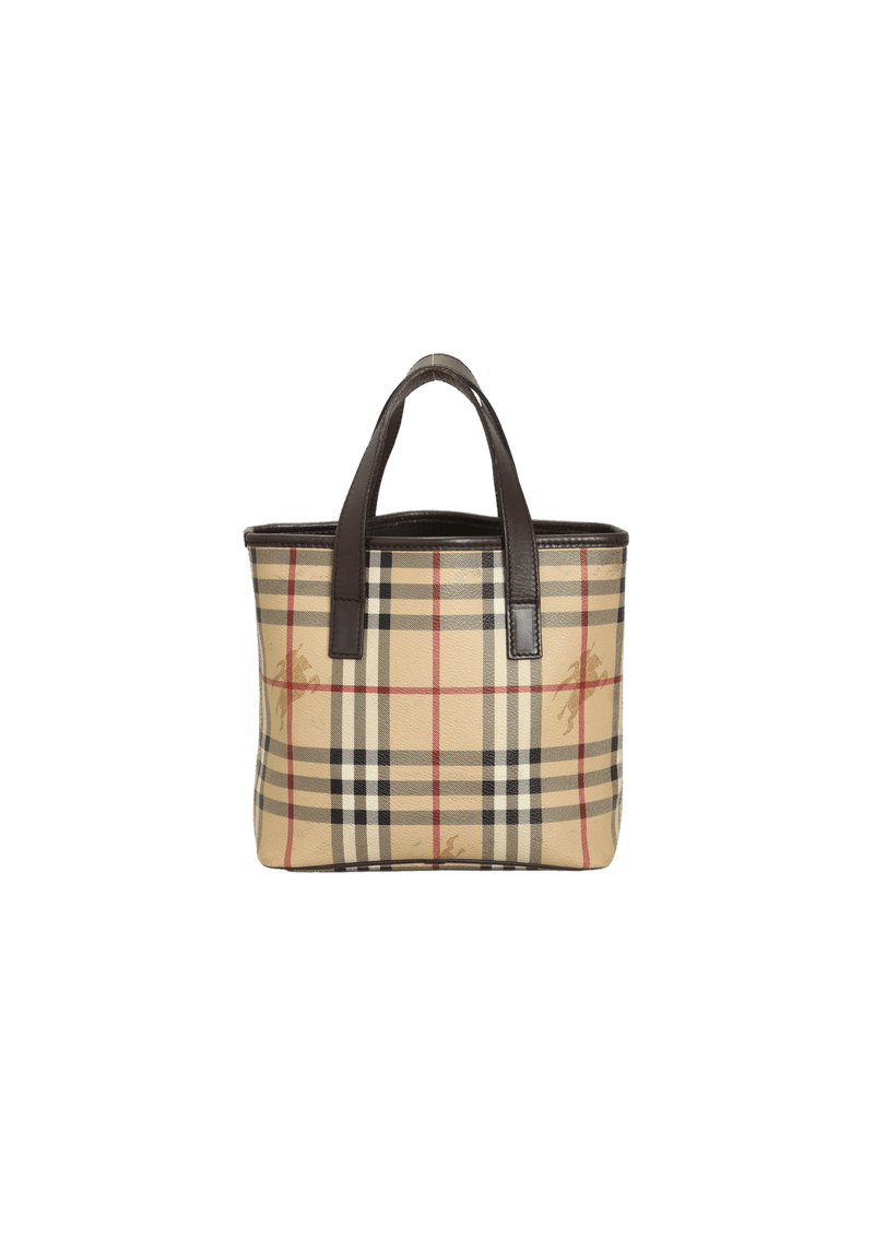 HAYMARKET CHECK TOTE