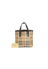 HAYMARKET CHECK TOTE