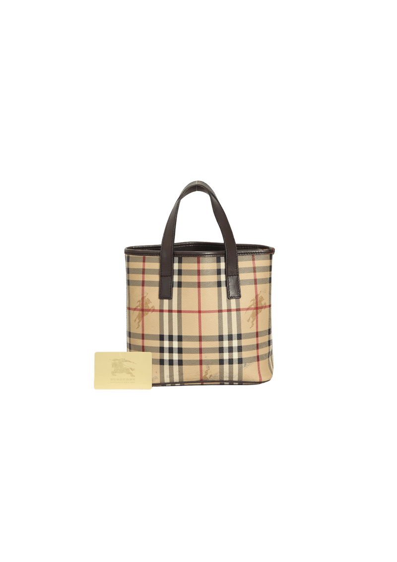 HAYMARKET CHECK TOTE