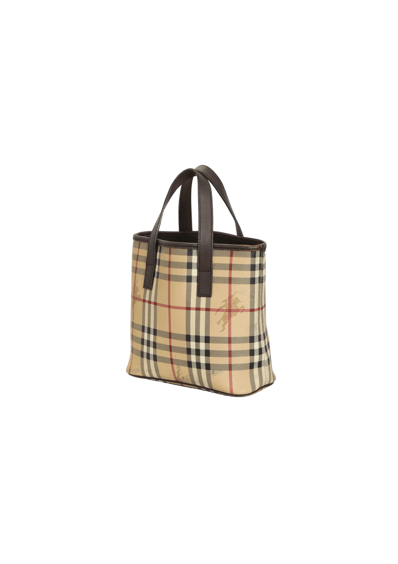 HAYMARKET CHECK TOTE