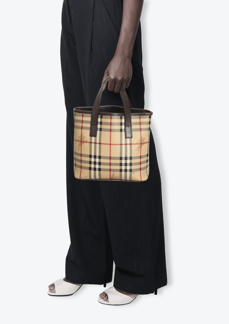 HAYMARKET CHECK TOTE