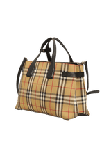 HAYMARKET CHECK TOTE