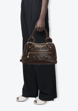 LEATHER HANDLE BAG