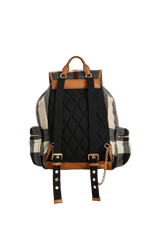 WOOL MEGA CHECK RUCKSACK BACKPACK