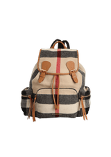 WOOL MEGA CHECK RUCKSACK BACKPACK