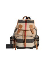 WOOL MEGA CHECK RUCKSACK BACKPACK