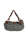 DENIM MACADAM SHOULDER BAG