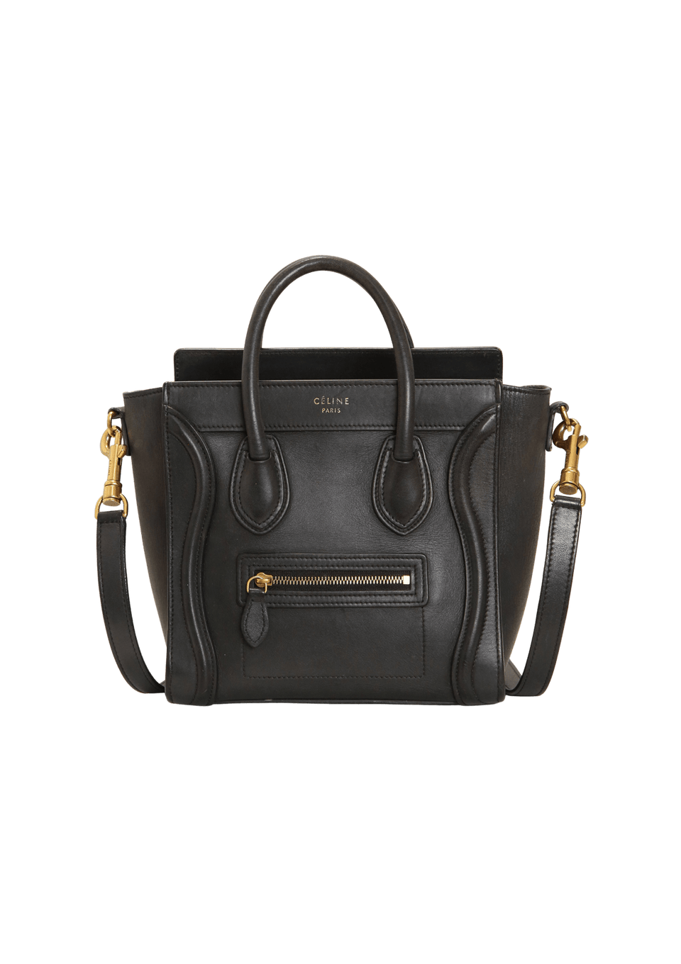 Céline セリーヌ nano BOLSAS CELINE NANO LUGGAGE PRETO ORIGINAL – Gringa