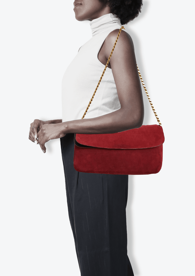 Celine gourmette suede bag deals