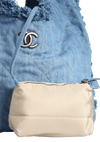 DENIM CHAIN HOBO BAG