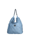 DENIM CHAIN HOBO BAG