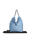 DENIM CHAIN HOBO BAG