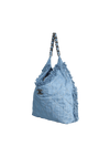 DENIM CHAIN HOBO BAG