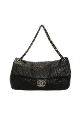 GRAPHIC EDGE ACCORDION FLAP BAG