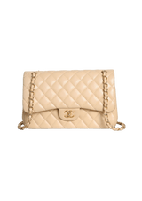JUMBO CLASSIC DOUBLE FLAP LAMBSKIN
