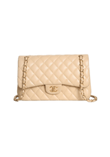 JUMBO CLASSIC DOUBLE FLAP LAMBSKIN